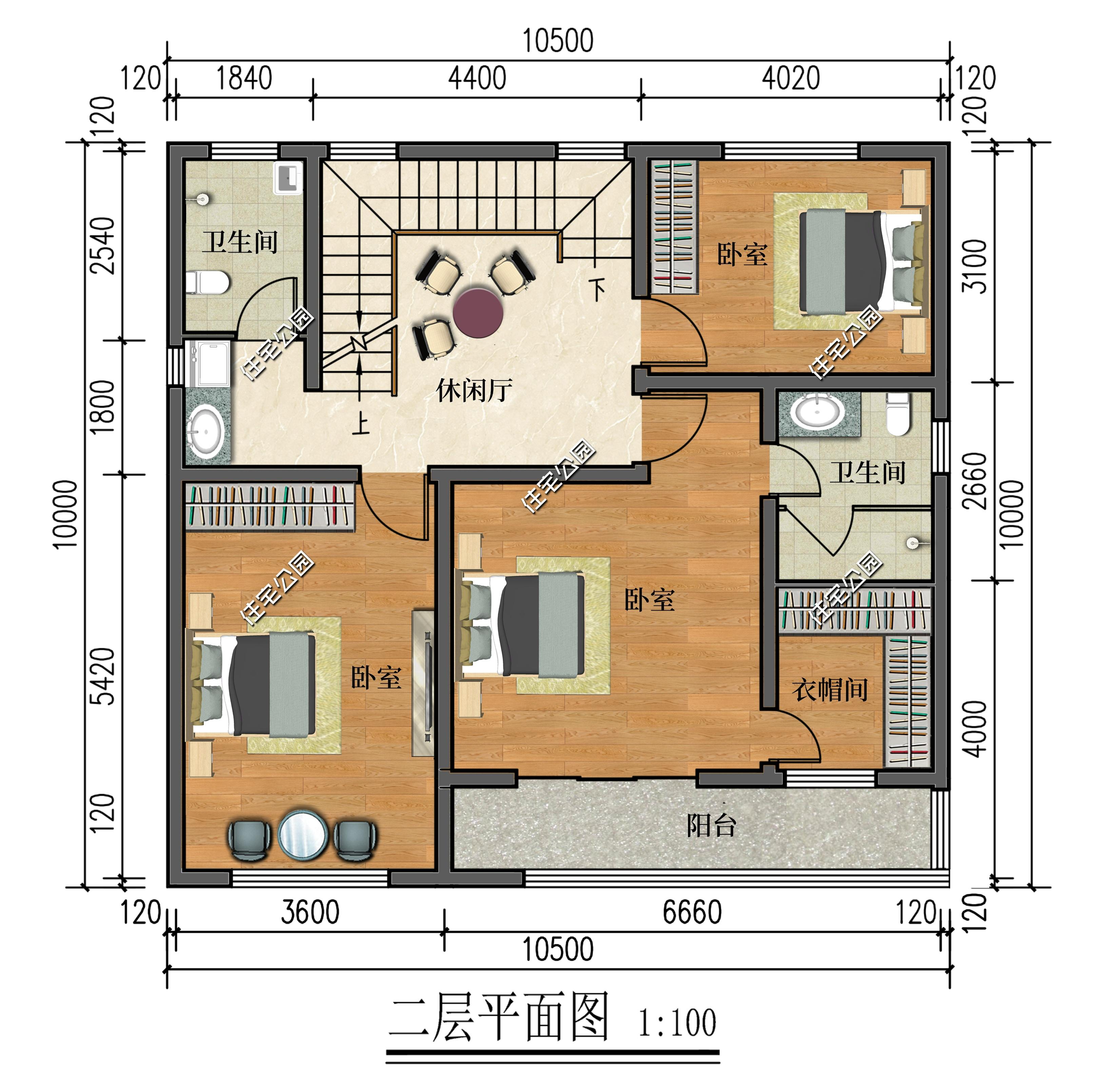 10乘10米的户型图图片