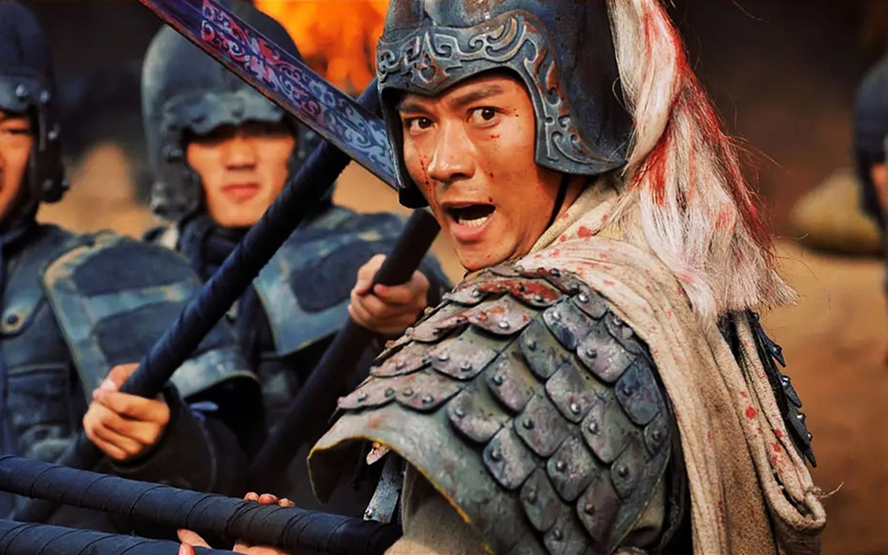 连斩曹军数十将, 古今中外很少有. 一身胆气冲云霄, 衷心耿耿保其主.