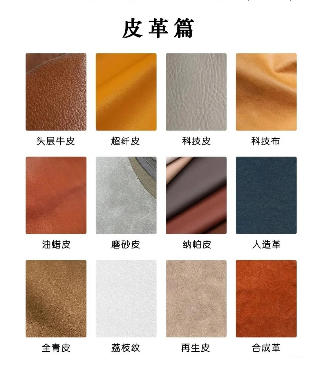 a,头层牛皮:直接由原皮加工而成,或对较厚皮层脱毛厚横切上下层,选