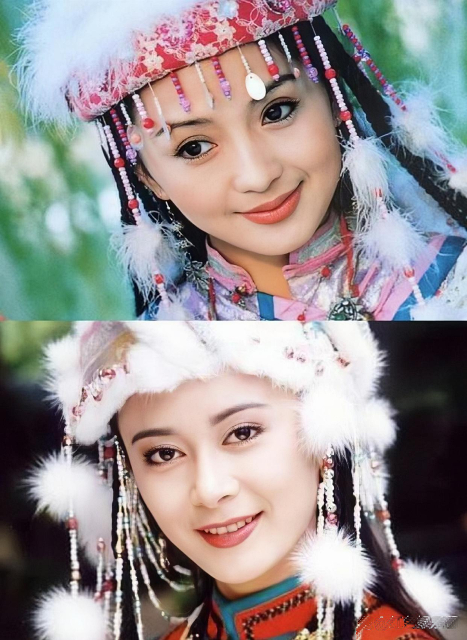 《还珠格格》里塞娅和含香都穿过红衣服戴过白帽子,但两人给人的感觉