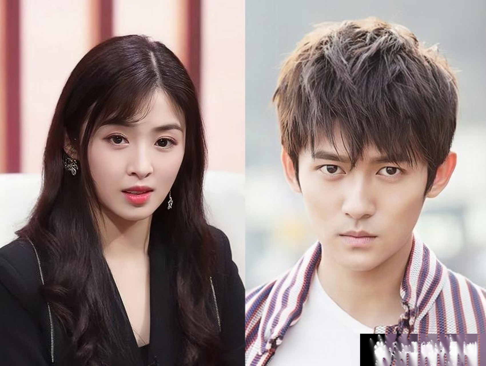 张含韵和佟梦实看着般配嘛