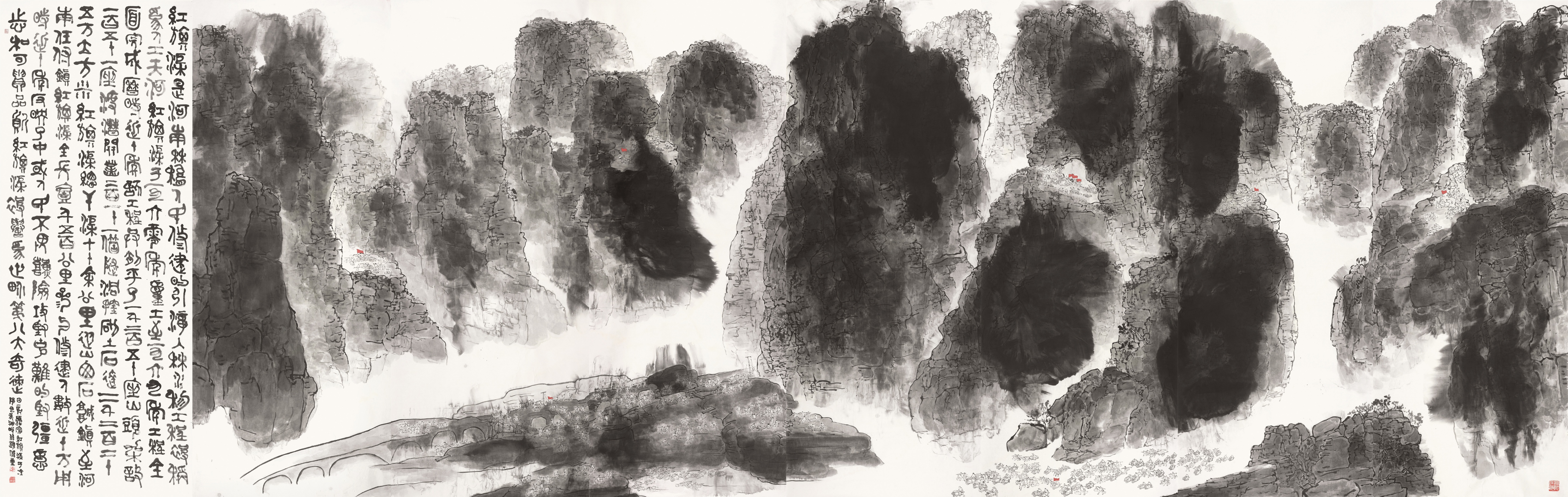 吴为山称他"在崇山峻岭中穿行" 东大顾伟玺在中国美术馆办展