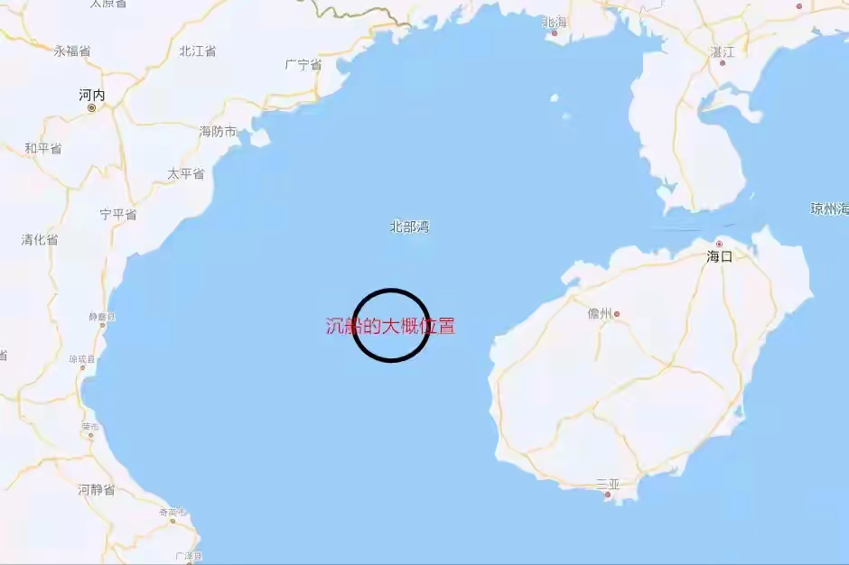 北部湾的4艘沉船是谁的,水深一百米会有什么船只碰到沉船呢?
