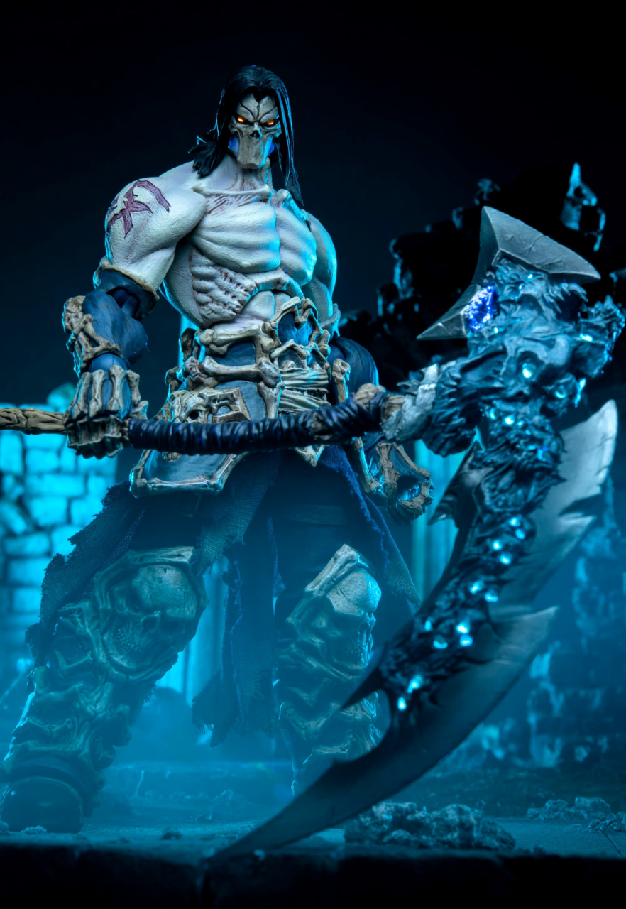 模型欣赏:魔火工作室 暗黑血统2 天启四骑士 死亡,两柄镰刀十分带感.