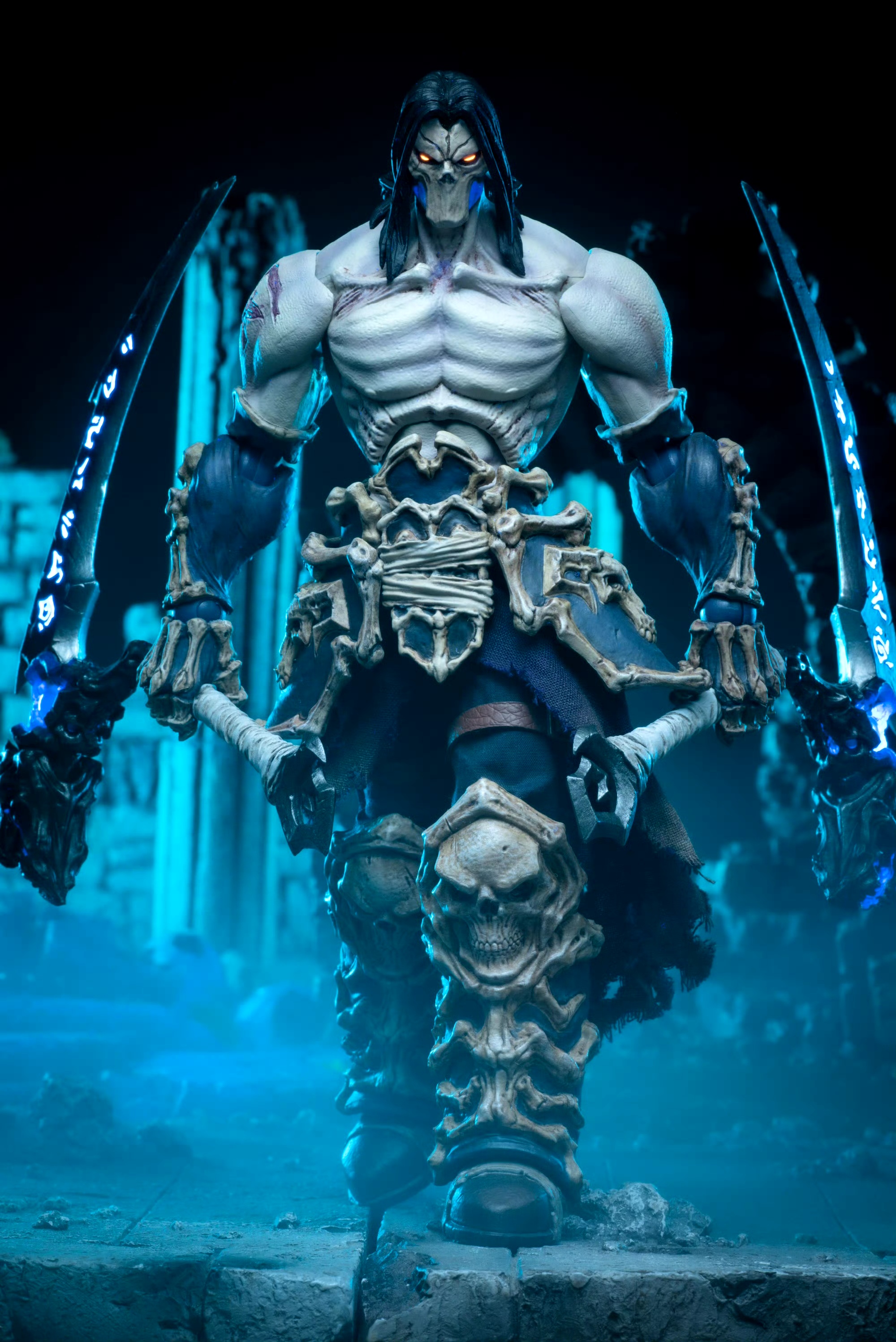 模型欣赏:魔火工作室 暗黑血统2 天启四骑士 死亡,两柄镰刀十分带感.