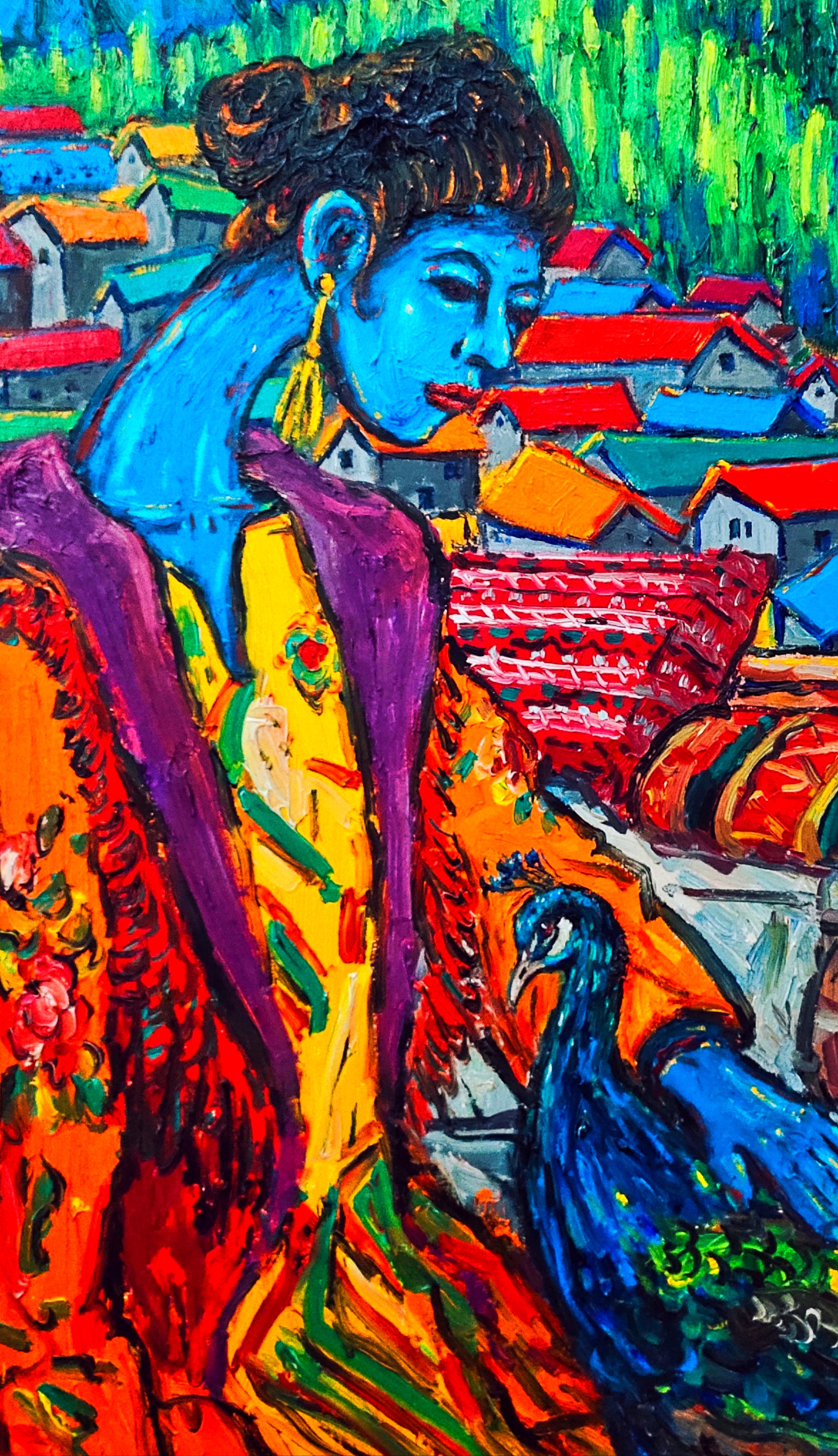 李文特油画《孔雀女》欣赏解析