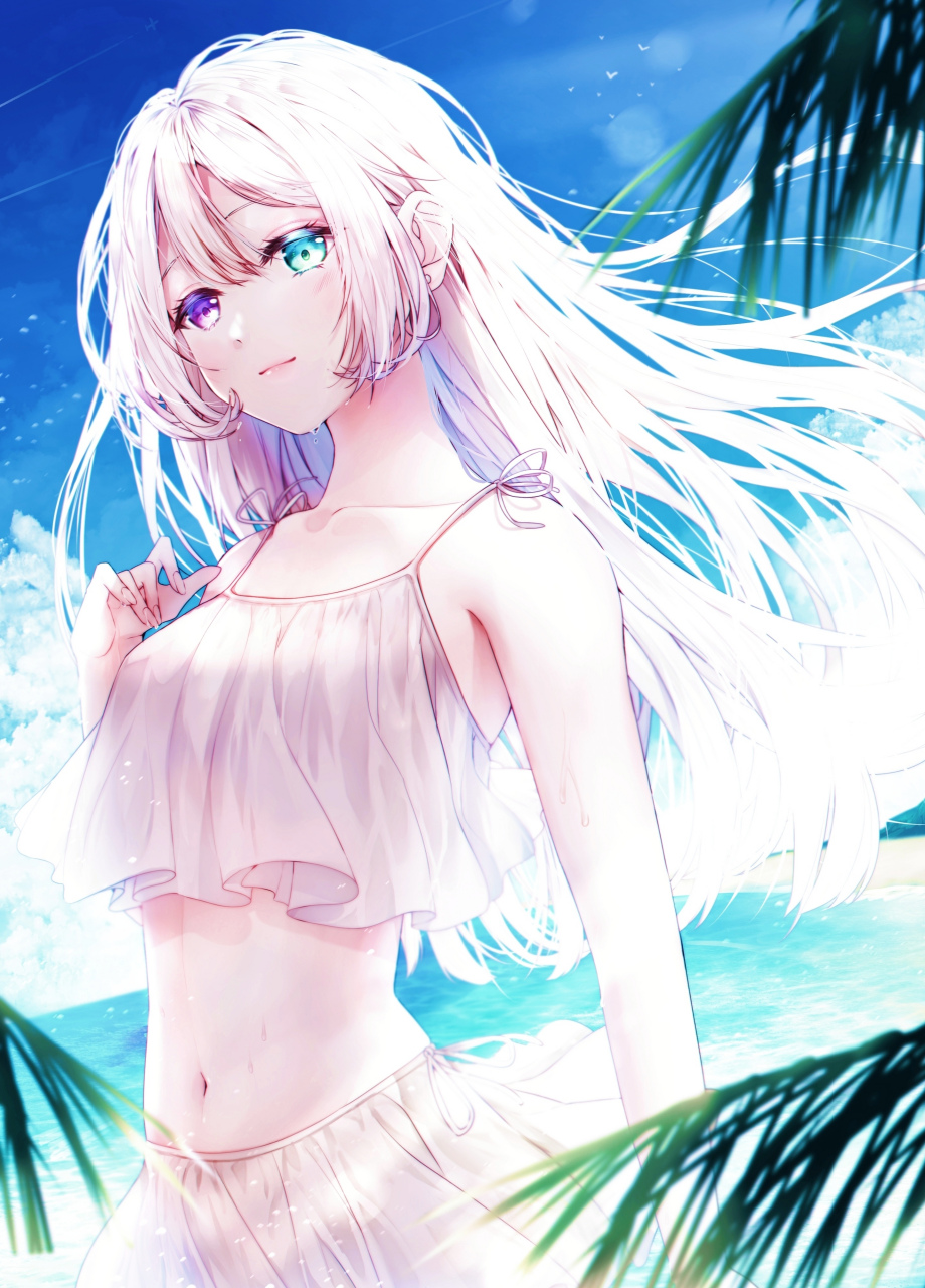 穿泳装的小姐姐也太美了吧!#二次元