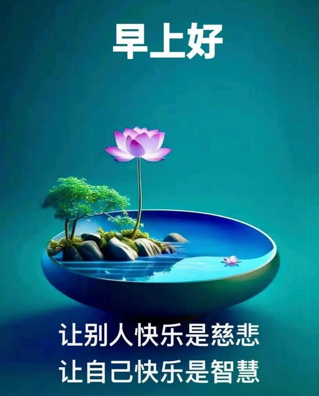 莲花早安图片大全图片