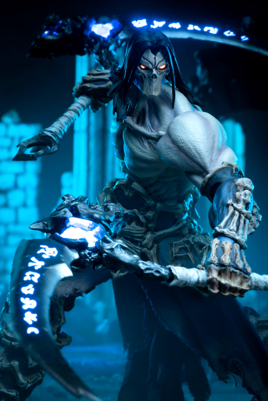 模型欣赏:魔火工作室 暗黑血统2 天启四骑士 死亡,两柄镰刀十分带感.