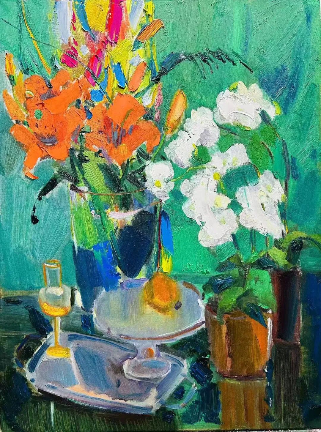 "管朴学油画作品展"今日在济南开展,艺术沙龙分享会本周六举办