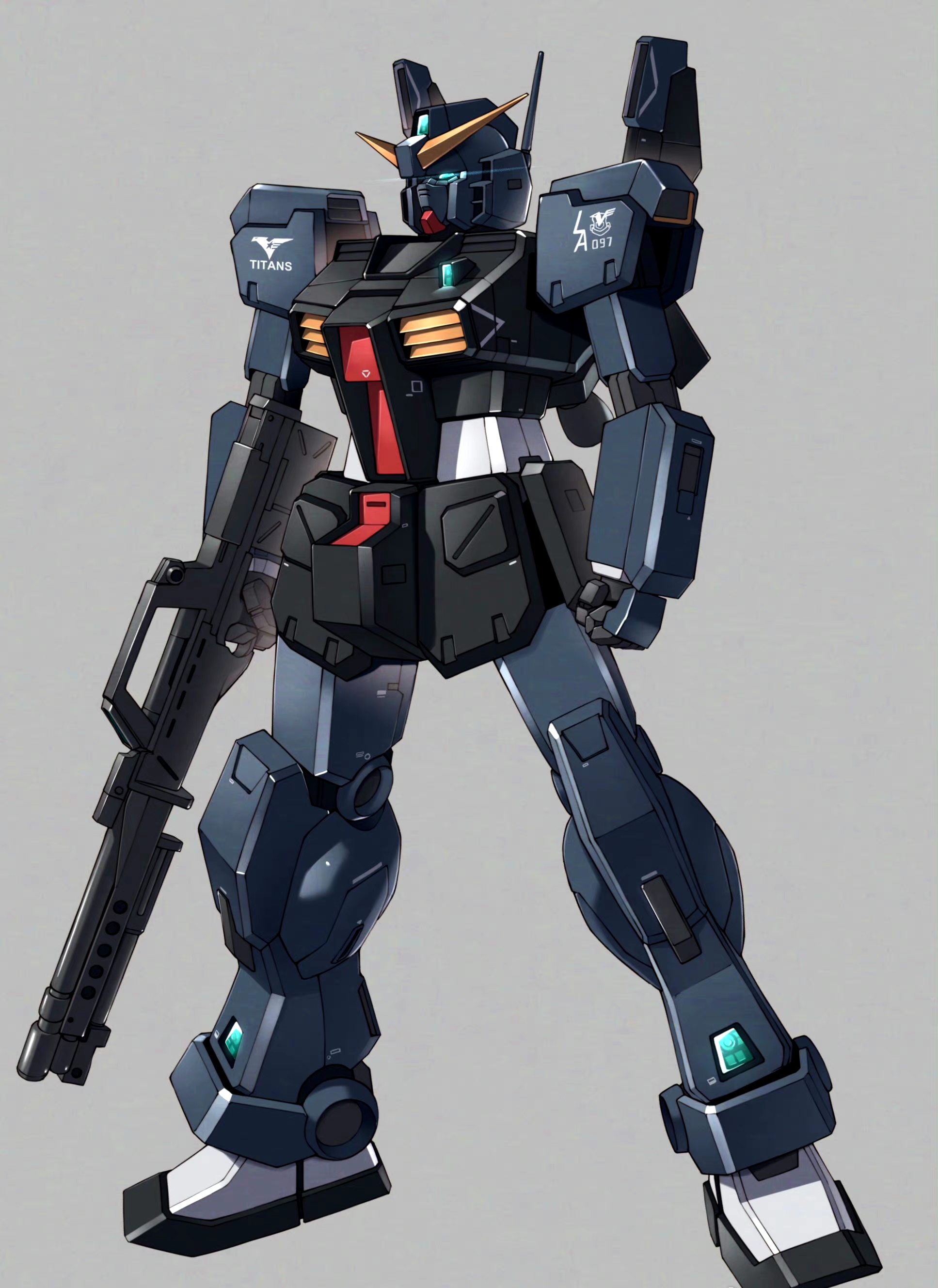 绘制的一组机动战士高达插画作品,用细致的画风再现了不同系列的机体