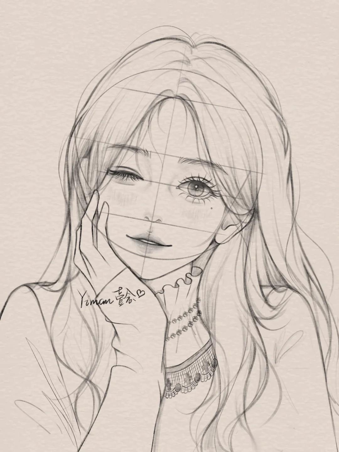 不要一开始就去画细节; 掌握好三庭五眼的比例位置,画出来的人物才会