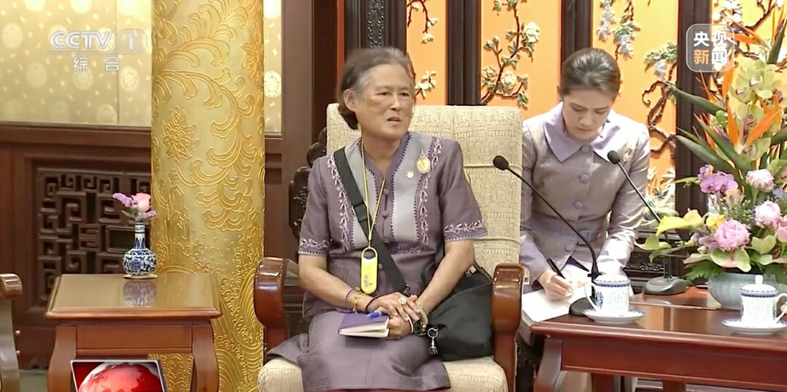 诗琳通公主944月份还来中国了呢,当时精精神神的,现在怎么坐轮椅了?