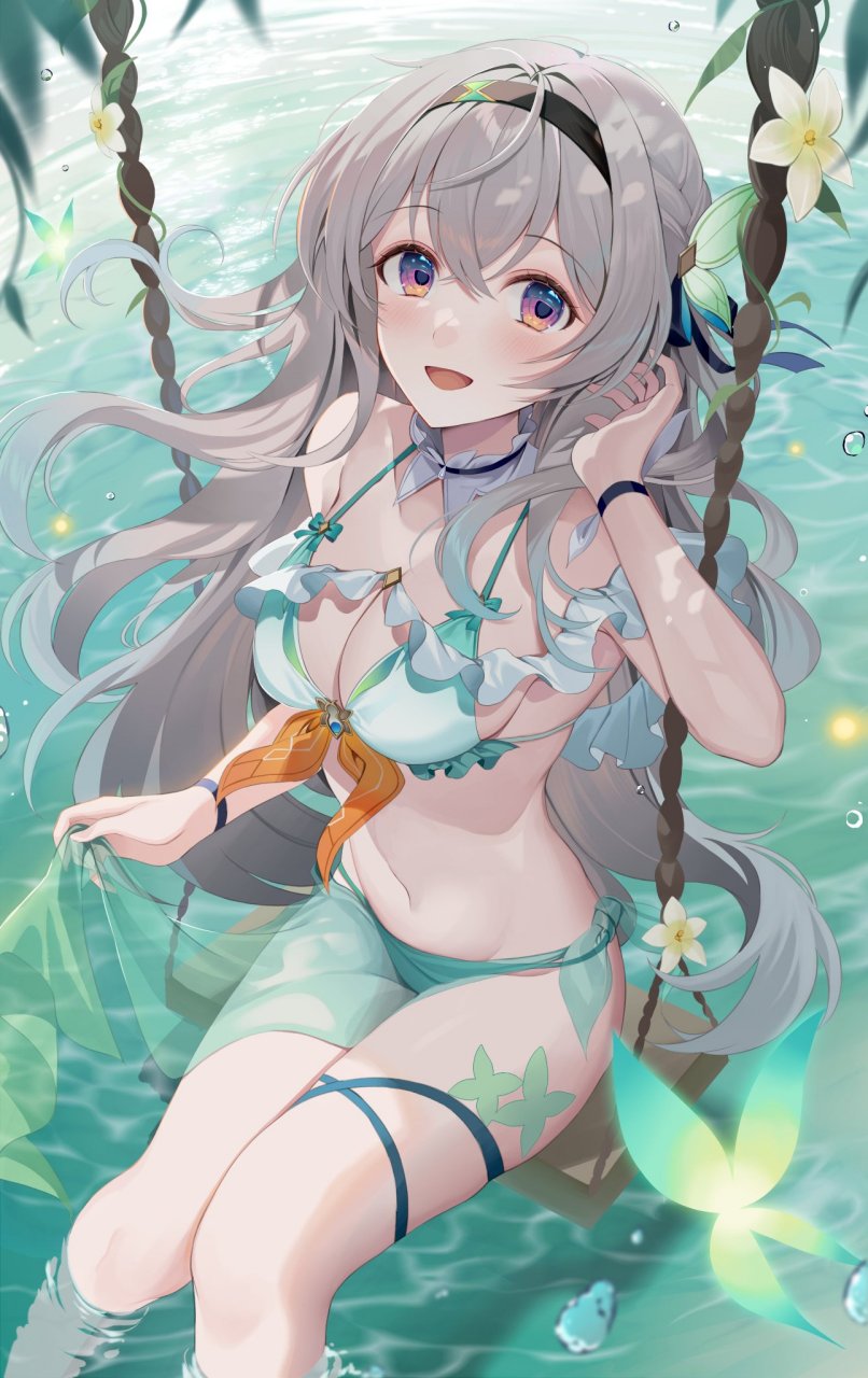 崩坏星穹铁道# 穿上泳装的流萤,真好看啊[期待] twi:@on01e