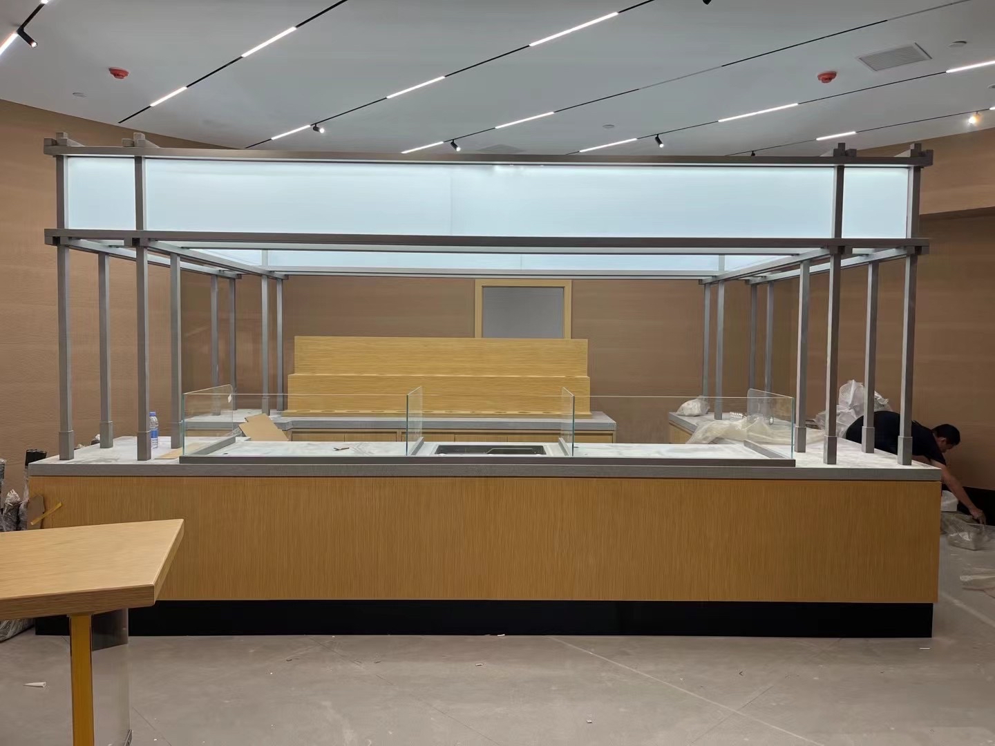 免漆板烟酒展柜免漆板书柜