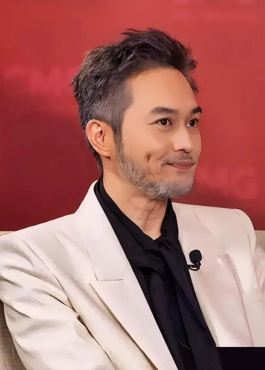 张智霖的胡子看着像是假的,哪有人的胡子能长成这样啊,一般不都是长在