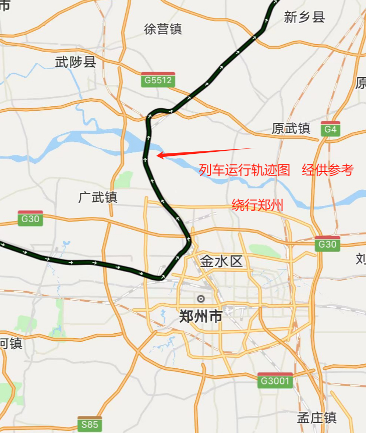 北京到西安火车路线图图片