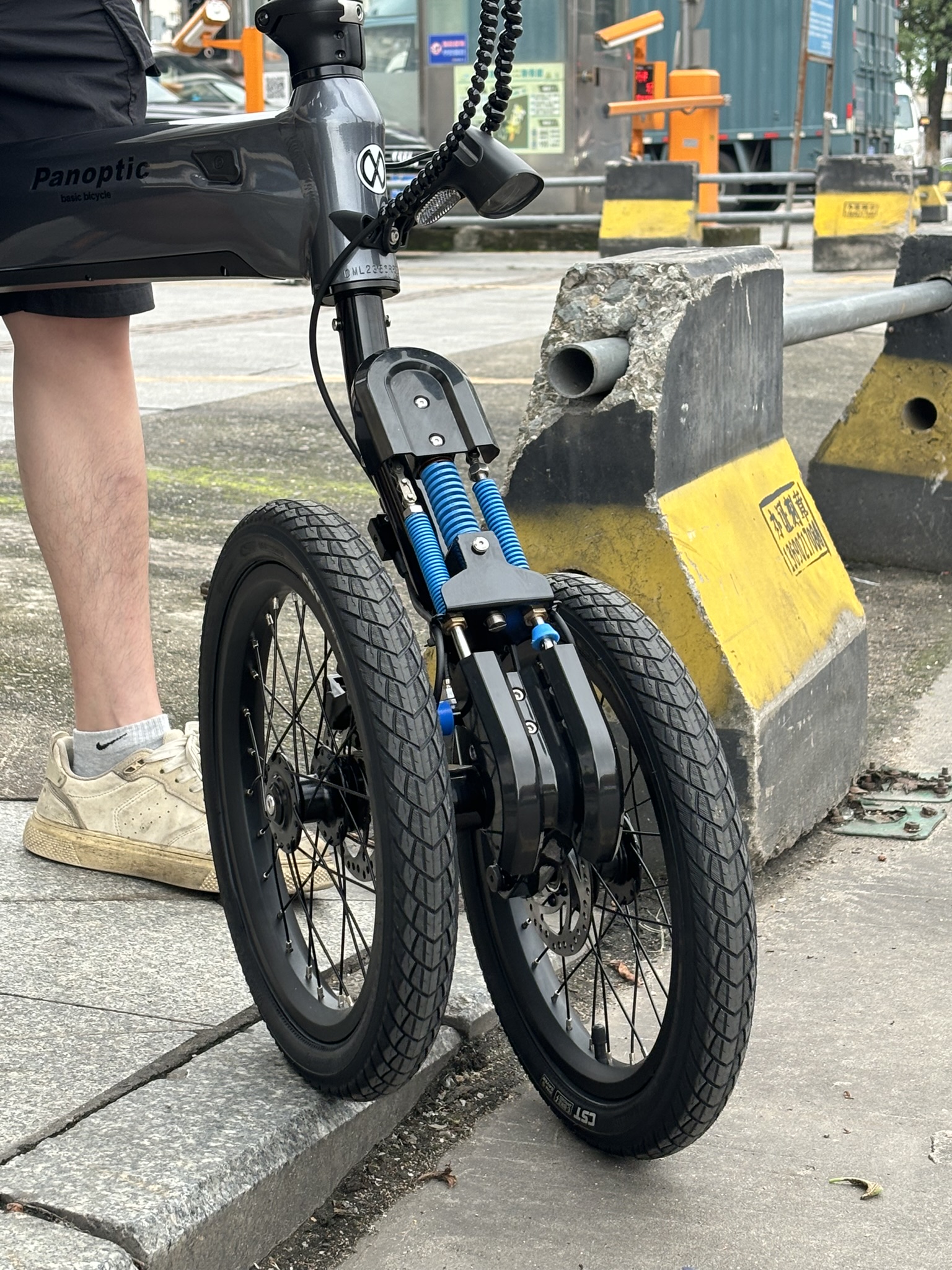 日本全新派克倒三轮助力折叠车