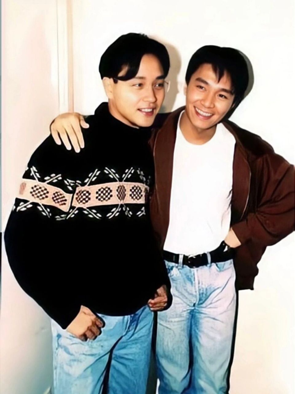 张国荣和周星驰同框旧照合影