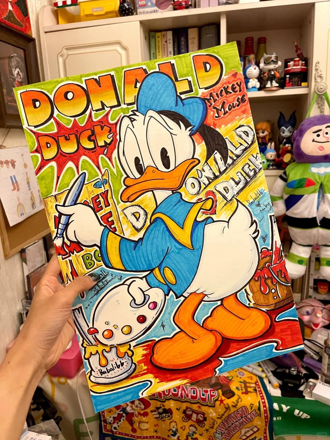 童年 q版迪士尼 唐老鸭| donald duck
