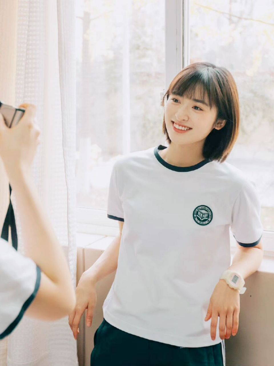 沈月与赵今麦同框合影