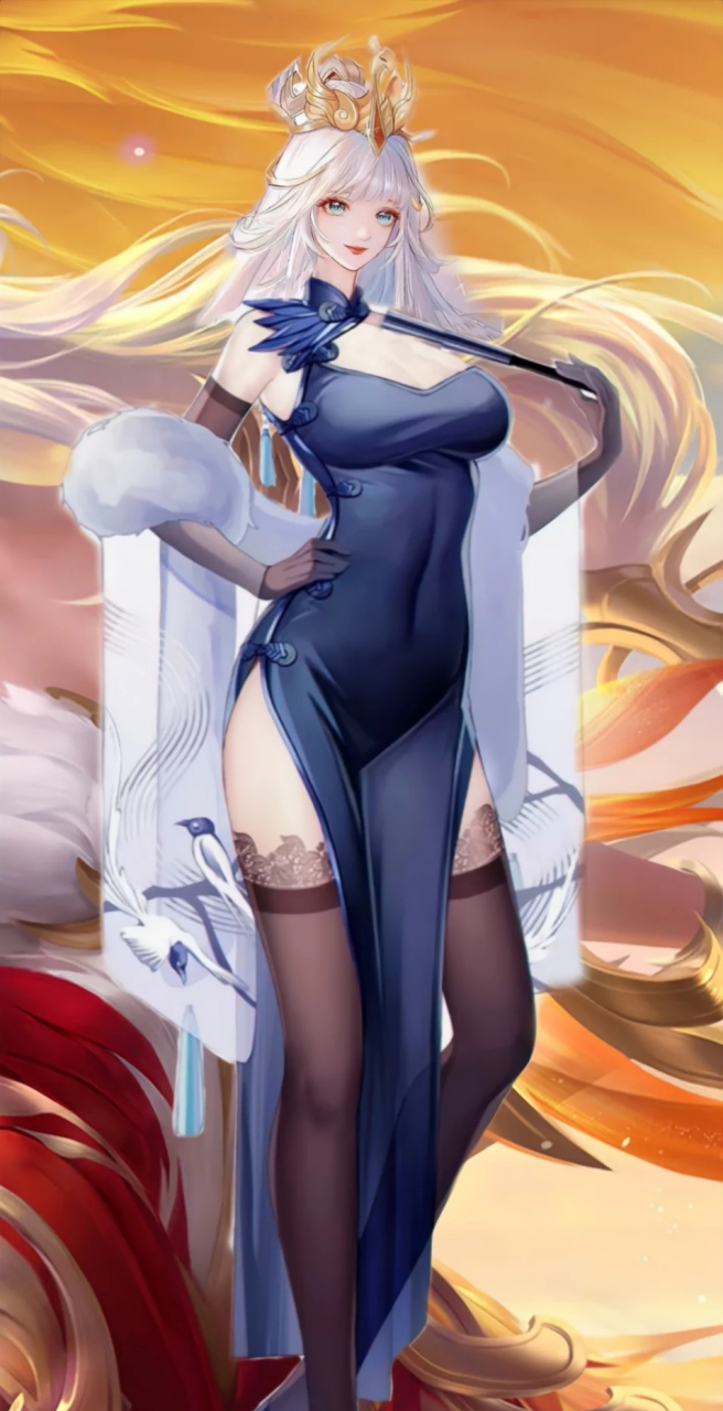 穿旗袍和黑丝的王昭君也太美了吧!#王者荣耀