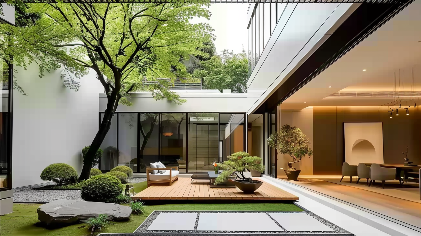 现代建筑与庭院