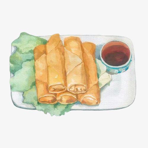 如何画春节美食简笔画