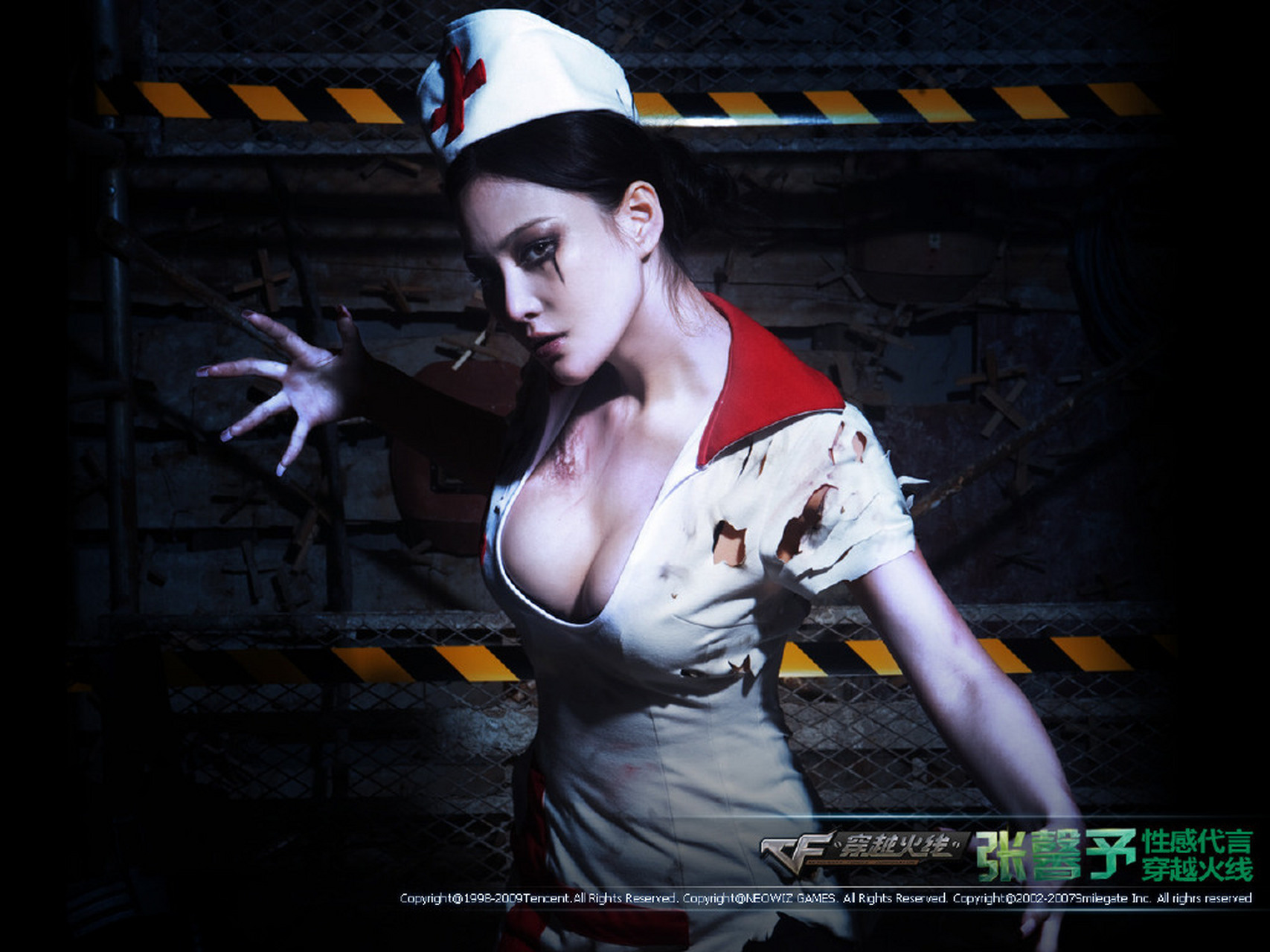 重新补发一下张馨予"穿越火线"游戏代言写真