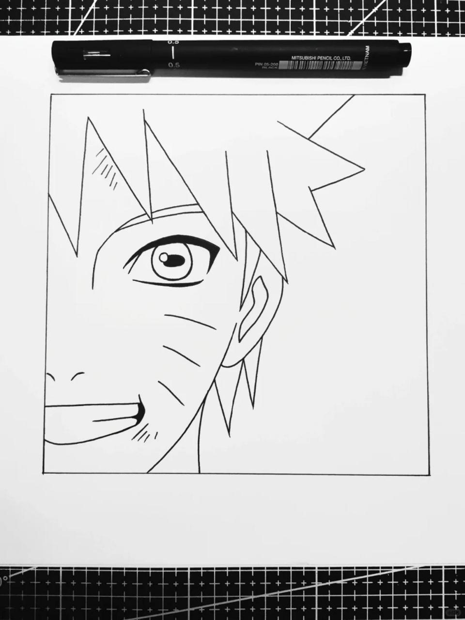 鸣人 线稿 99教你画火影第五期 73火影忍者系列动漫人物手绘