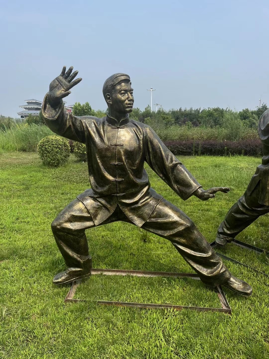 全民健身主题打太极场景人像