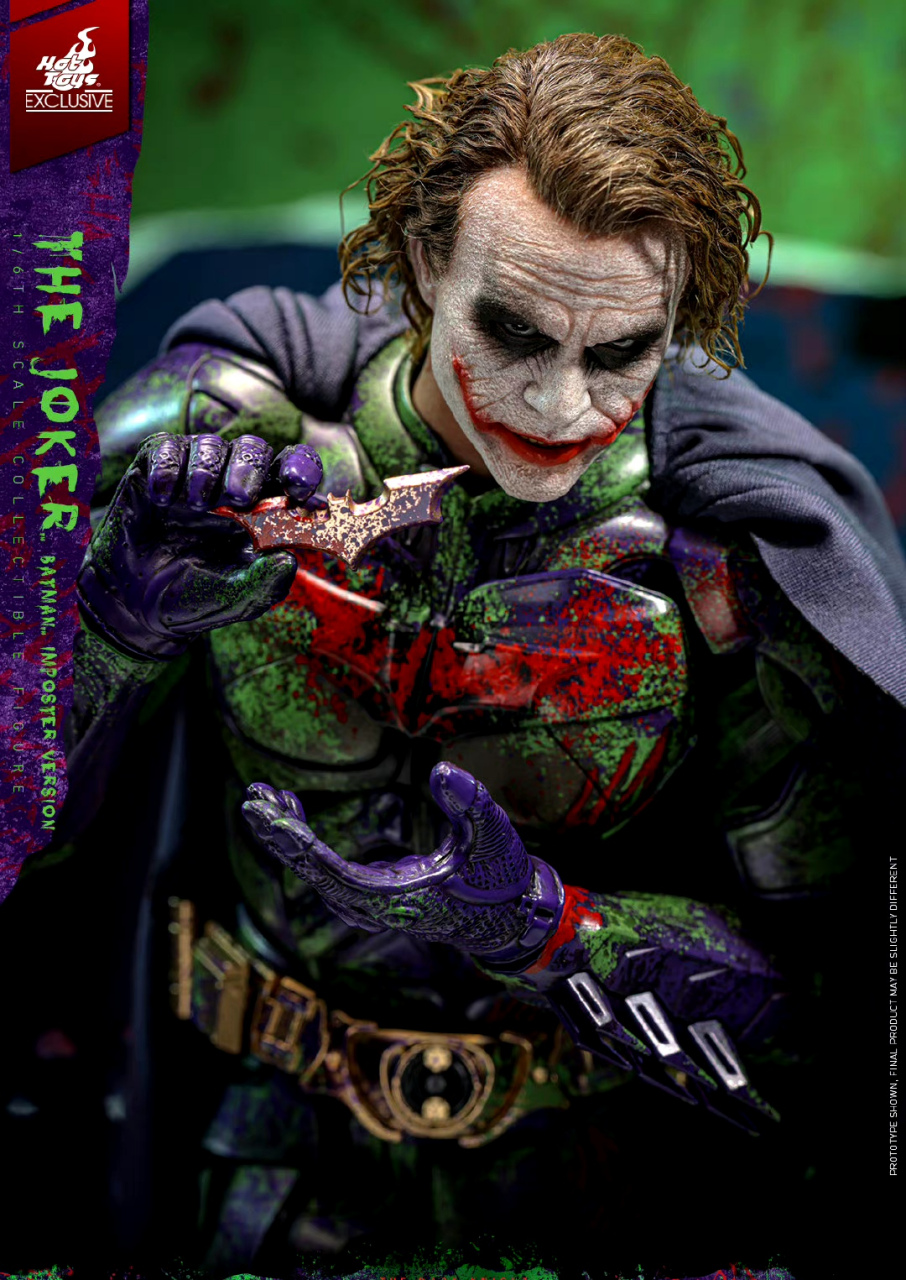模型欣赏:hot toys 《蝙蝠侠:黑暗骑士》小丑(伪装蝙蝠侠版),角色出自