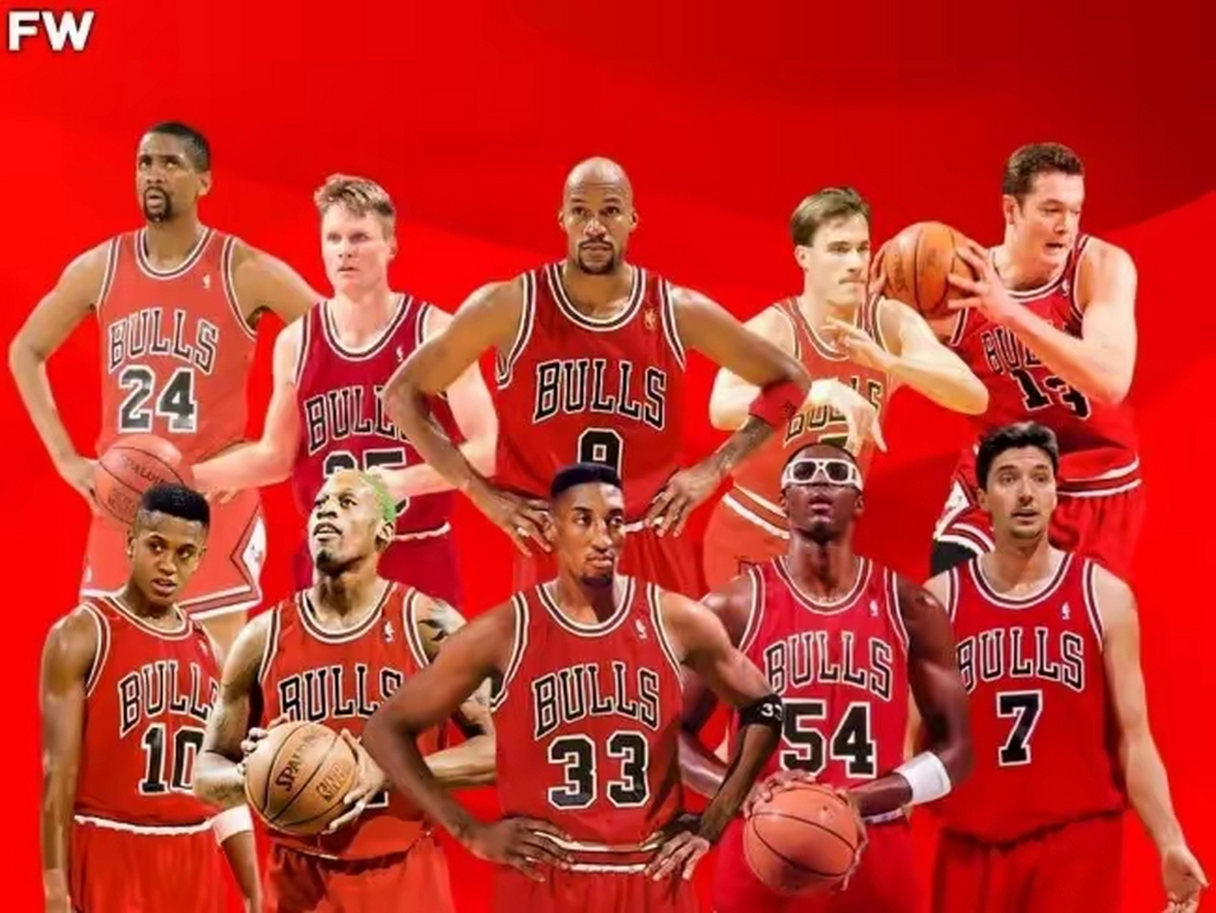 乔丹第一次退役的时候,留给公牛的可是总冠军的班底,球队在乔丹退役后