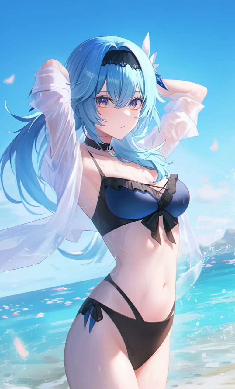 穿泳装的优菈骑士长也太美了吧!#原神