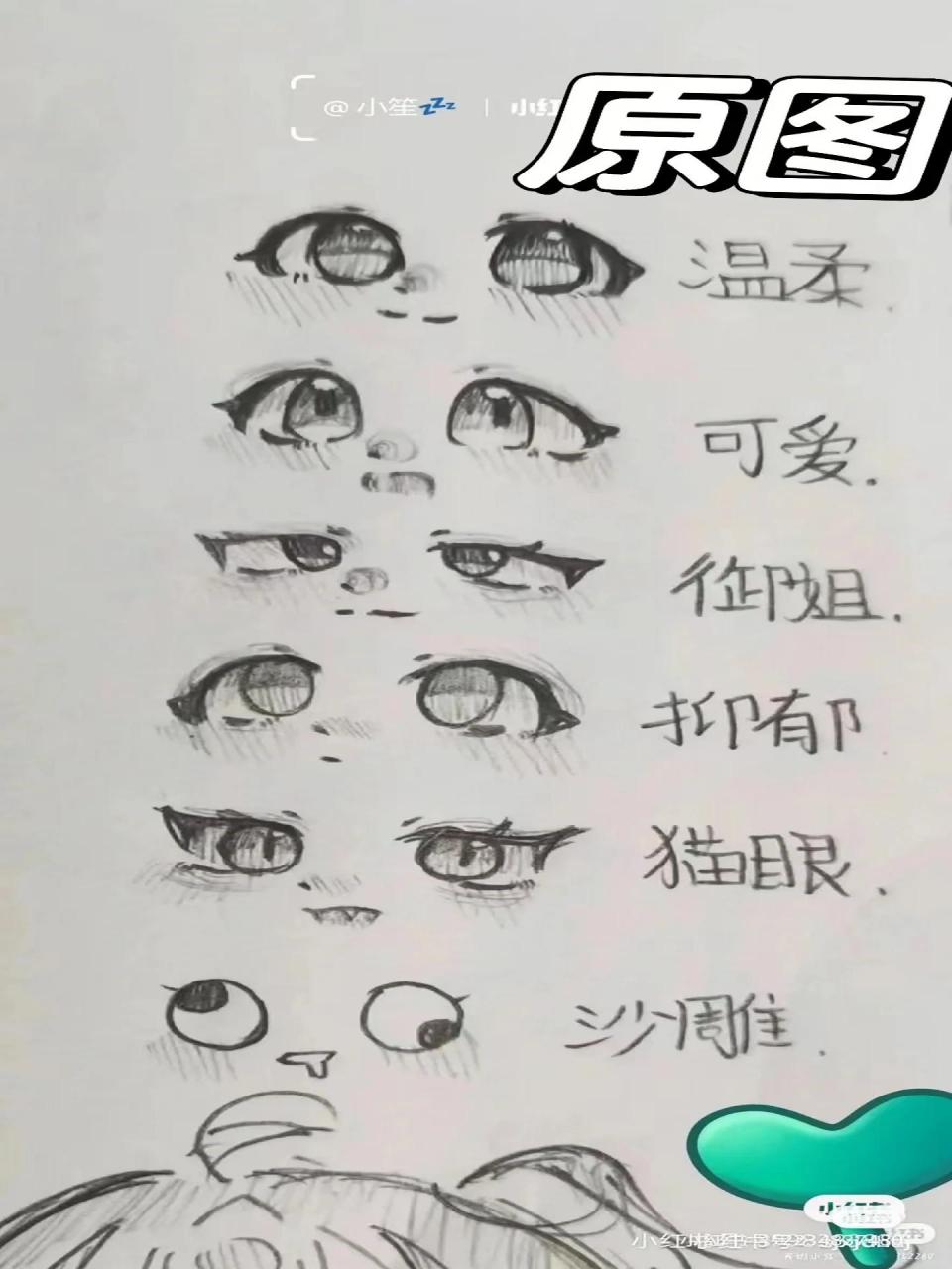 猫眼的嘴巴不会画φ(°-°=) 临摹