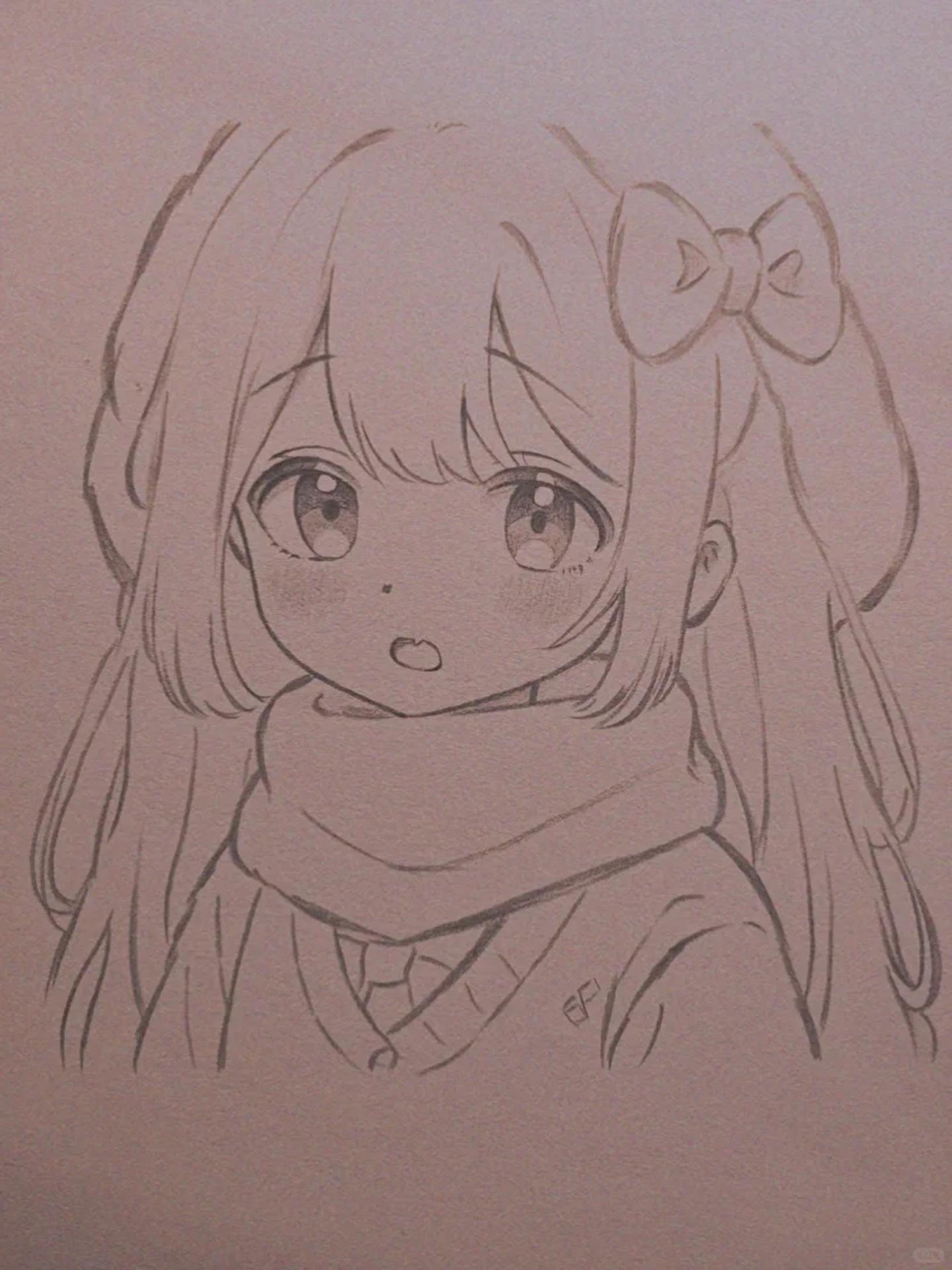 手绘女孩 我的画都是带过程的哦