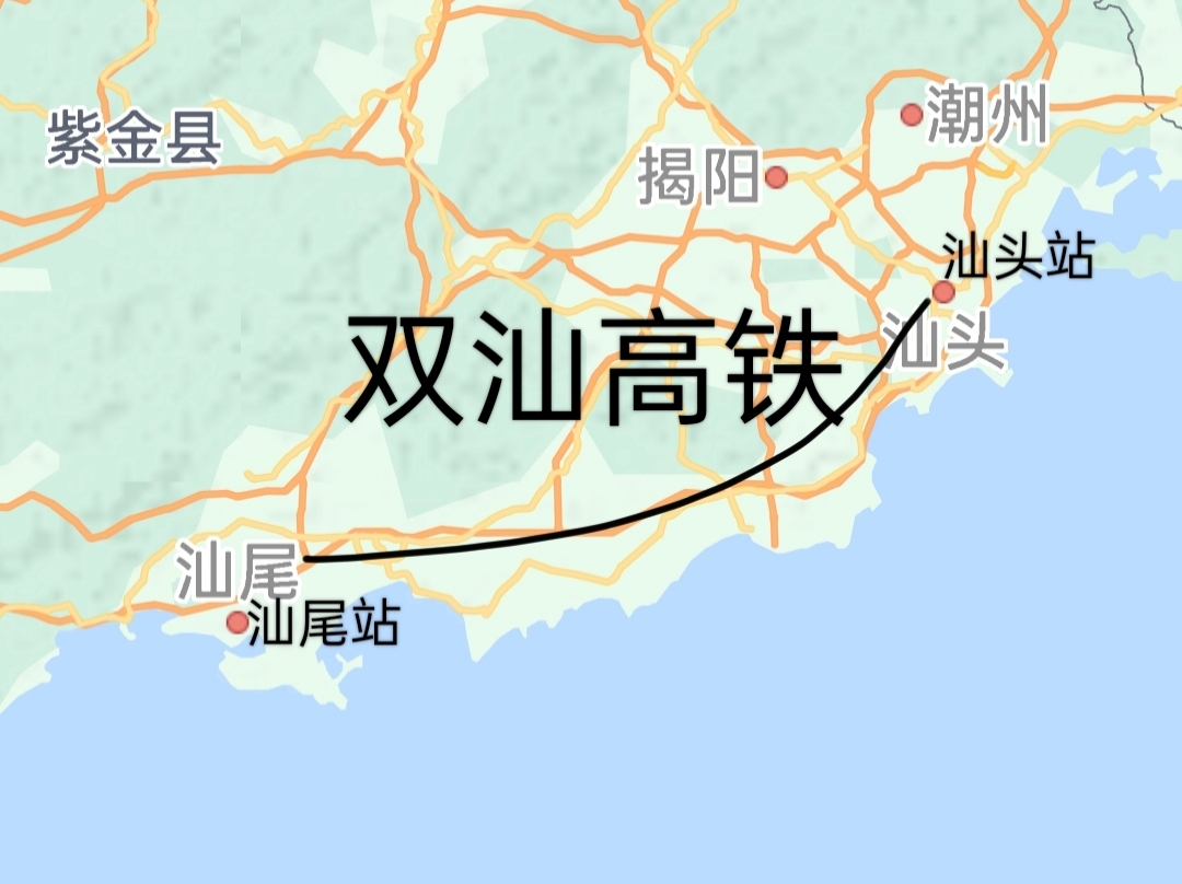 汕尾市境内正在建设,规划中的铁路项目有 5个