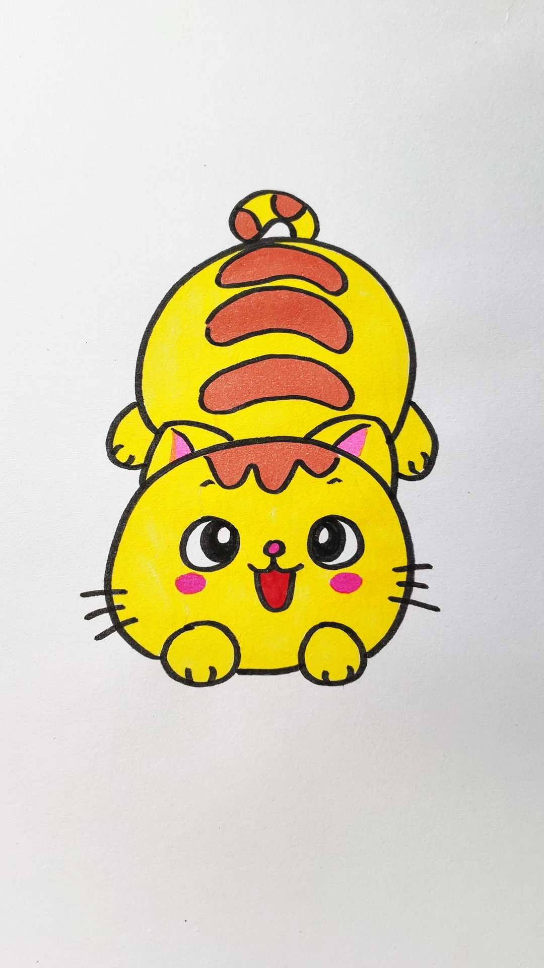 跟我这样画小猫咪,不怕你学不会