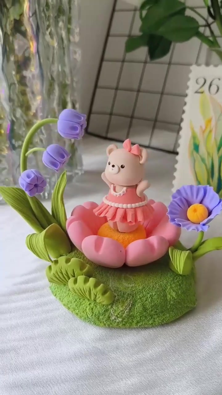 跟小熊一起跳舞吧!超轻粘土 手工 粘土教程