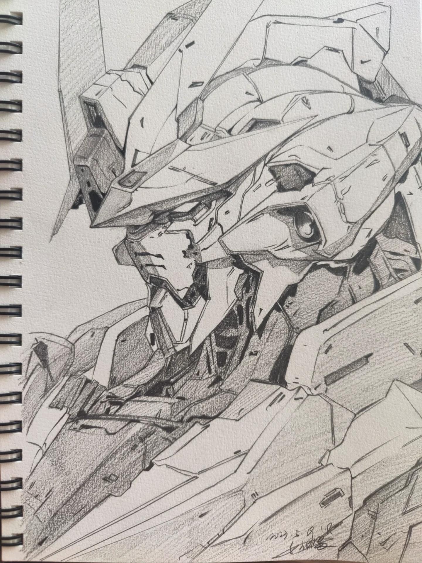 铅笔稿高达 ai大人无敌