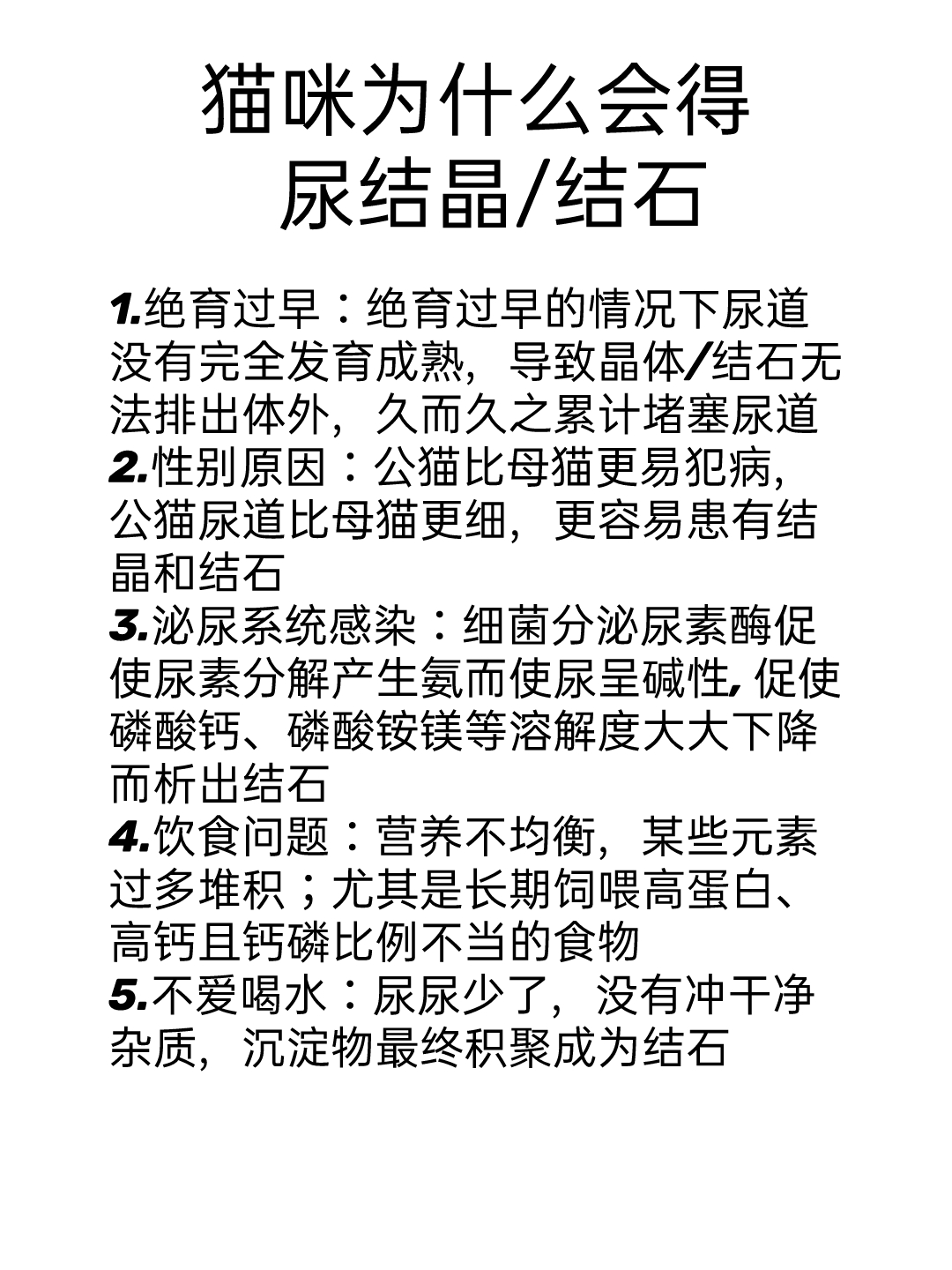 猫咪尿结晶和尿结石的区别