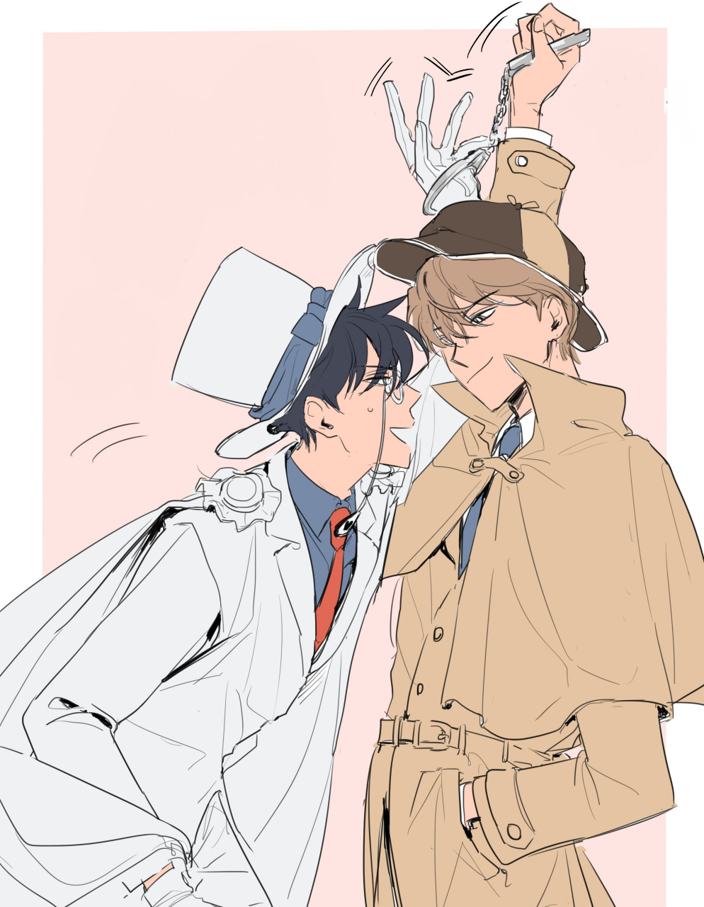 怪盗基德和白马探真的好磕啊#动态夏日征集令# #名侦探柯南