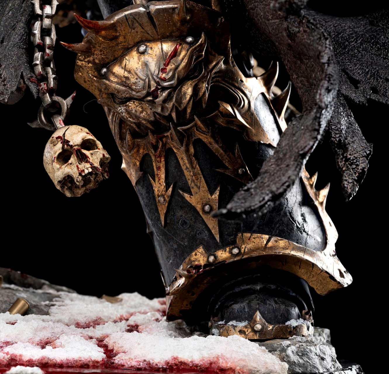 新西兰维塔工作室 战锤40k 掠夺者阿巴顿 1/6 雕像,他是混沌星际战士