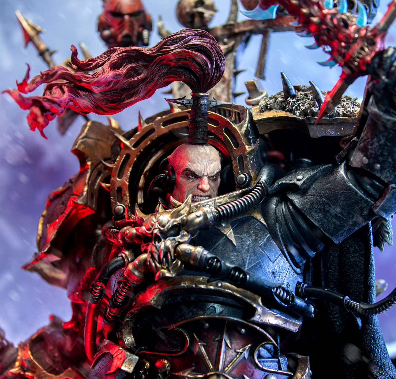 新西兰维塔工作室 战锤40k 掠夺者阿巴顿 1/6 雕像,他是混沌星际战士