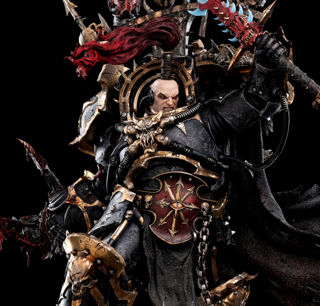 新西兰维塔工作室 战锤40k 掠夺者阿巴顿 1/6 雕像,他是混沌星际战士