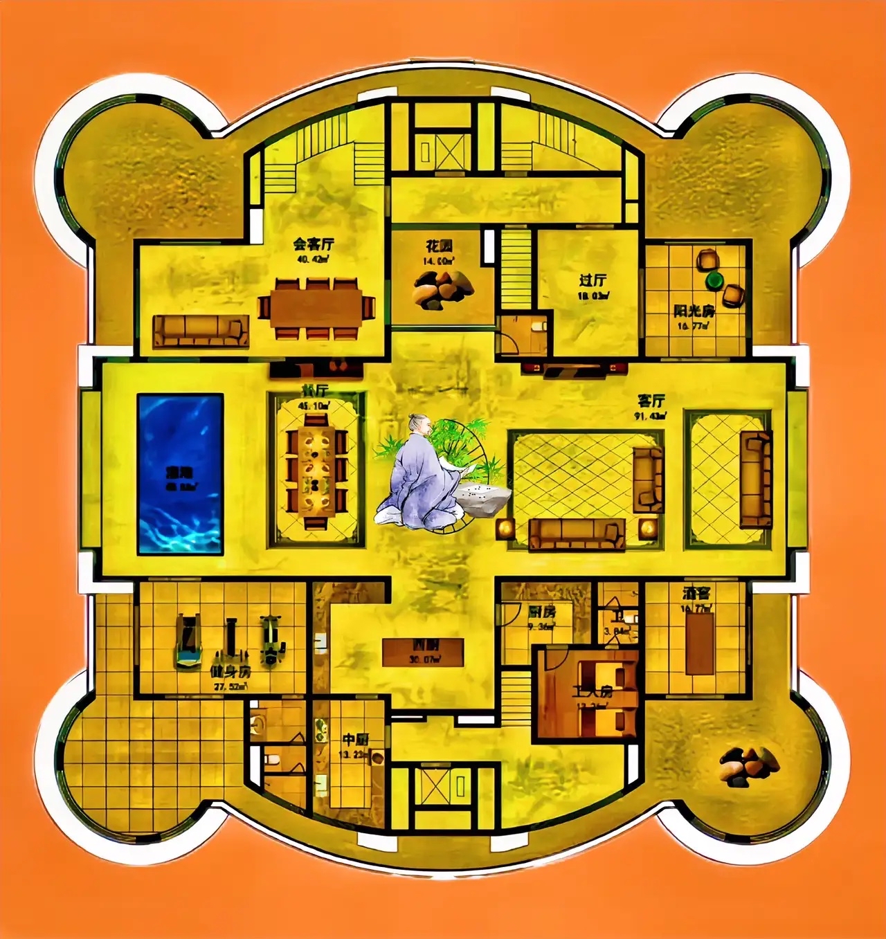 1146㎡算不算国宝,花园有四月牡丹富贵妆,外表是没有棱角的温柔!