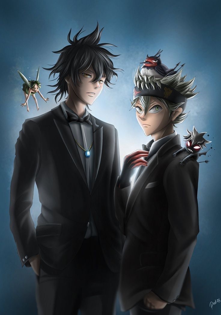 黑色五叶草# 阿斯塔和由诺!