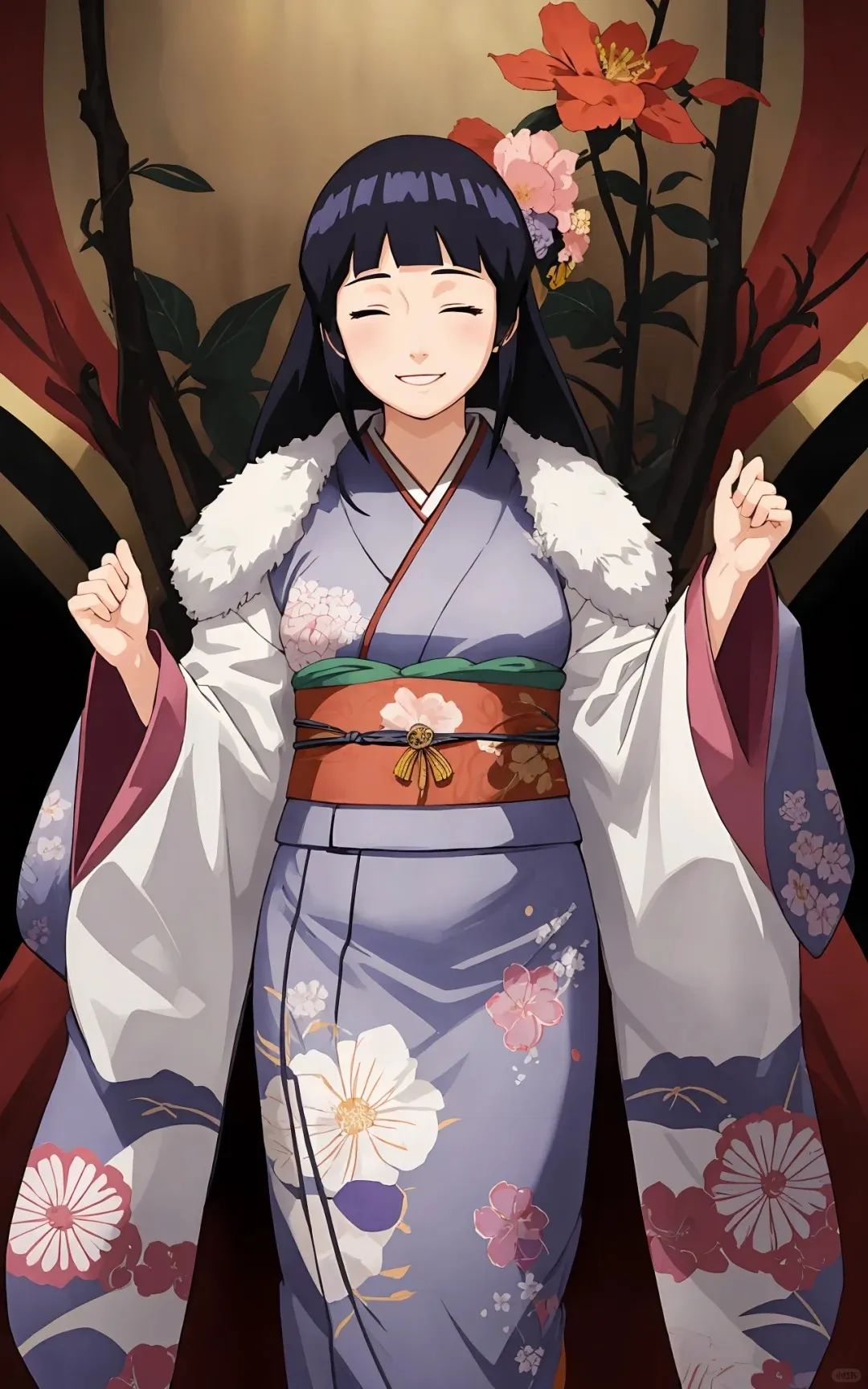 火影忍者,和服雏田,大小姐简直太太太迷人了