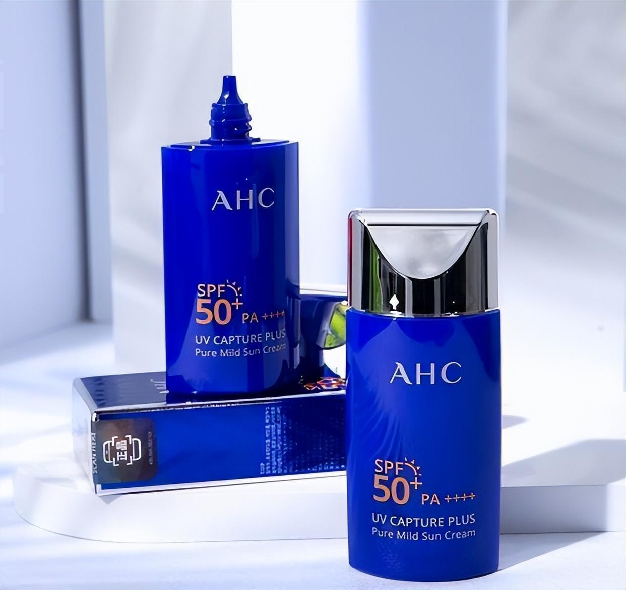 今天分享1款化妆品:ahc小蓝瓶防晒霜