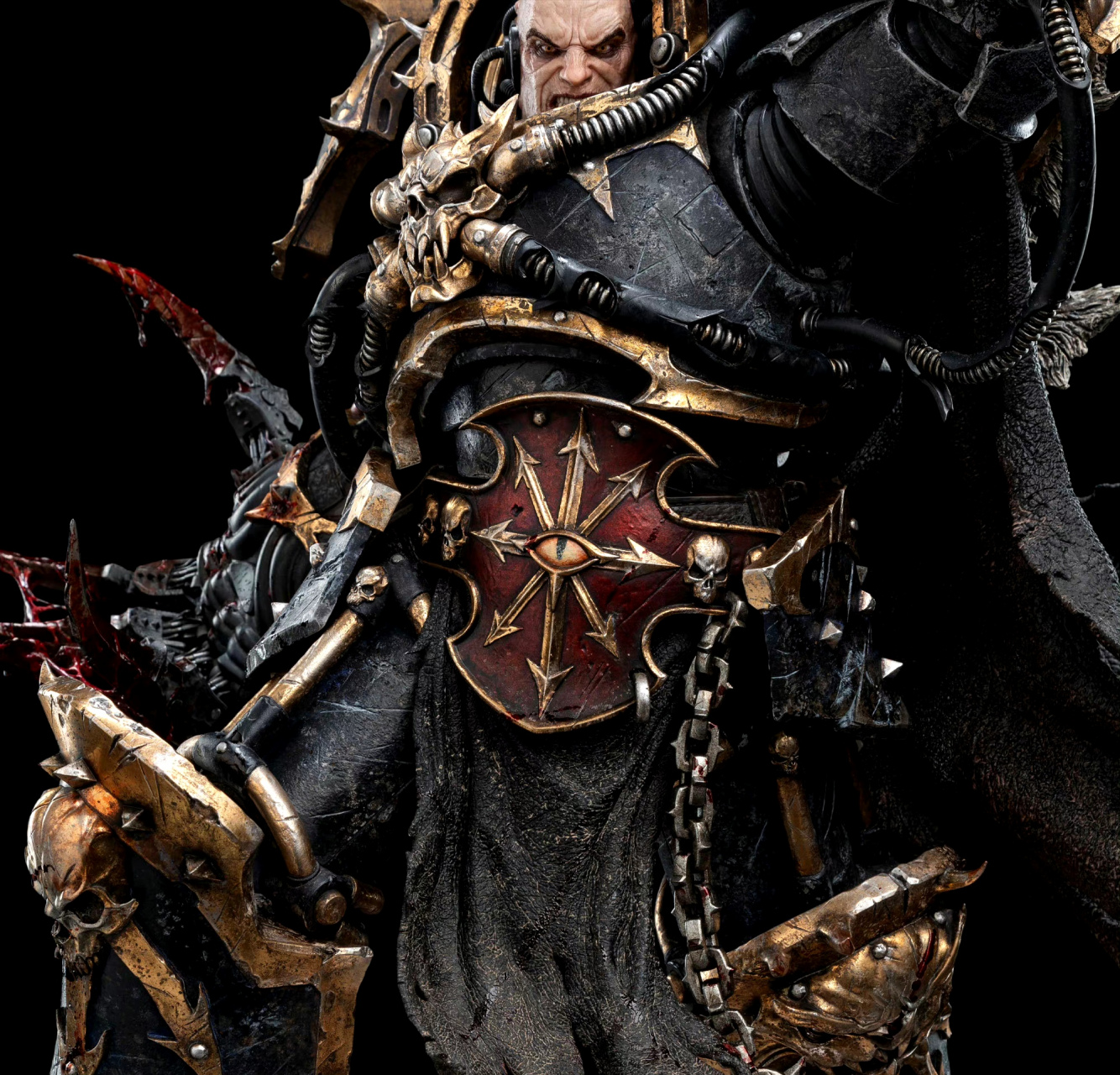 新西兰维塔工作室 战锤40k 掠夺者阿巴顿 1/6 雕像,他是混沌星际战士